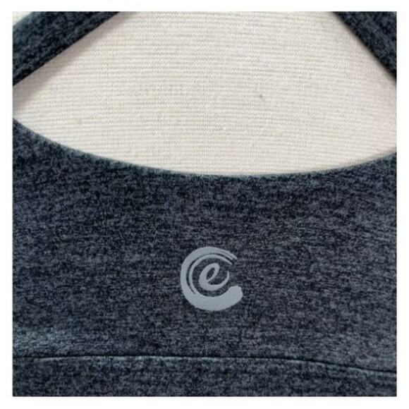 Johnny Was Calme NWT Crisscross Ease Sports Bra II Dark Heathered Gray Large - Picture 7 of 7